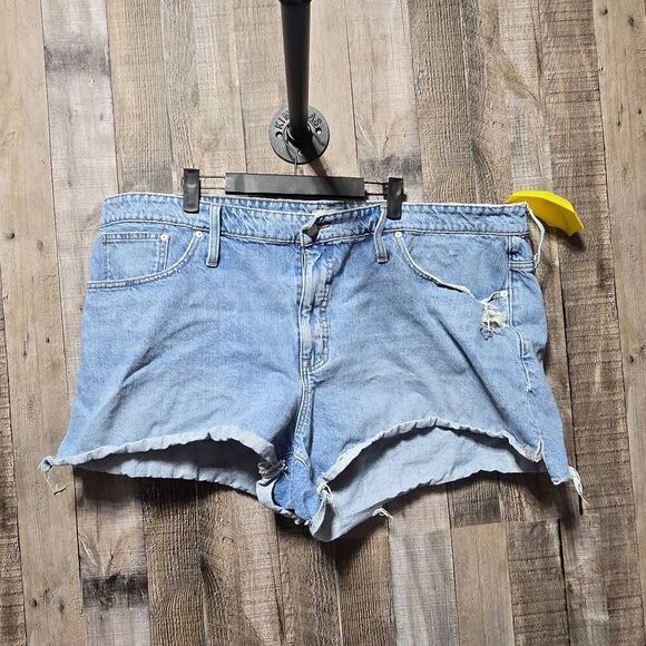 Madewell Distressed Relaxed Denim Shorts Plus Size - Picture 1 of 5